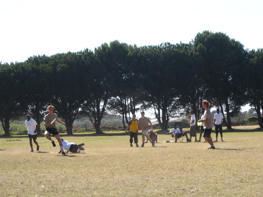Nate in Ultimate Frisbee Nationals in Wynberg