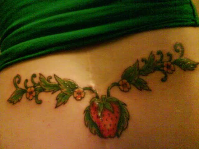 strawberry. strawberry+tattoo