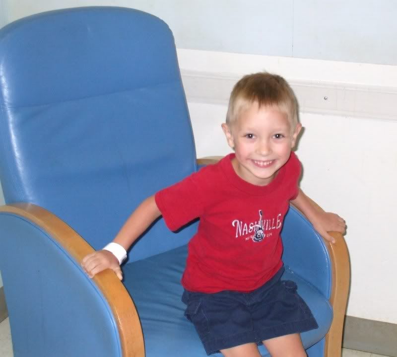 Malachi in his hospital room.