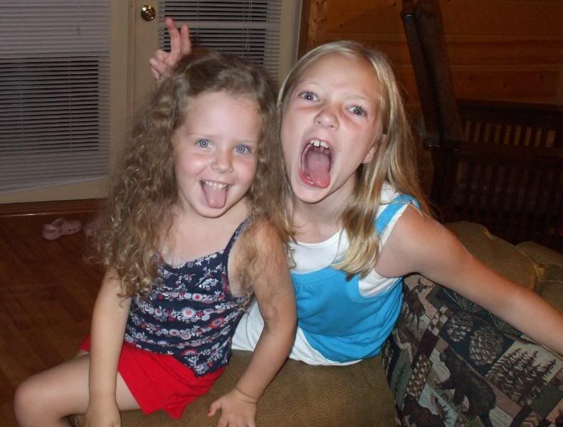 Mallory and Madeline being silly!