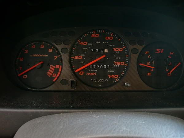 2000 Honda civic si gauge cluster for sale #7