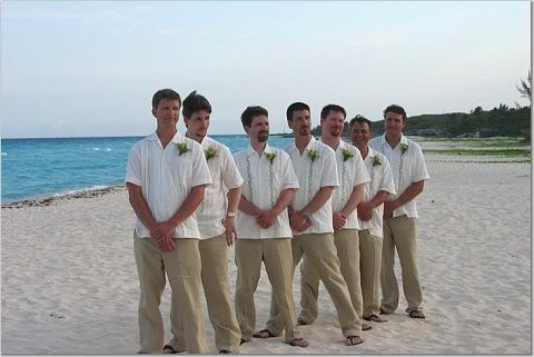 Beach wedding attire for the groom Our guayaberas linen pants and linen 