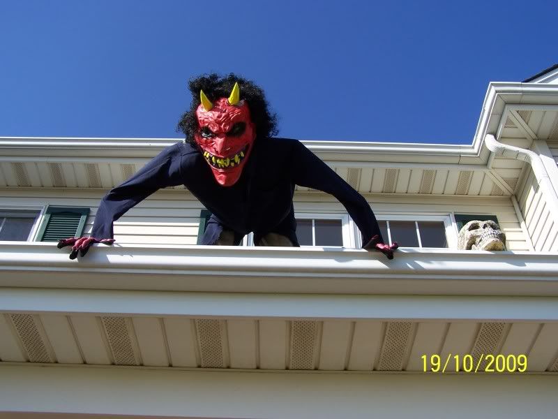 Halloween Rooftop Decorating