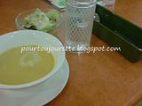 Corn soup &amp; yummy salad