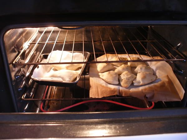 in the oven