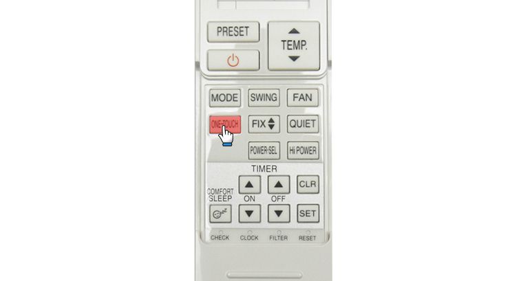 Bấm Nút One-Touch để mở chức năng một lần chạm.