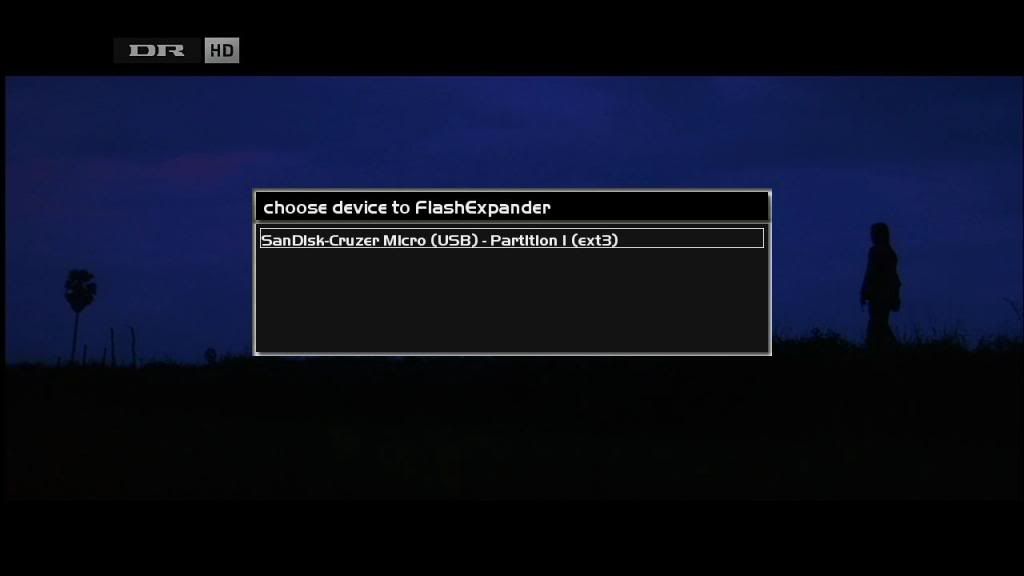 Dreambox plugin - Flash Expander Select device