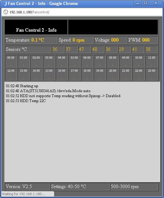Dreambox Interface - Fan Control2 setup