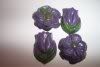 Purple Flowers ~ Handmade Crayons - upcycled