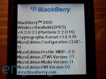BlackBerry 8100 Stealth BlackBerry 8100 Stealth