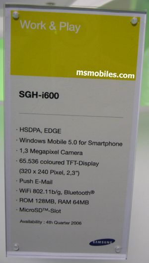 Samsung SGH-i600 Samsung SGH-i600