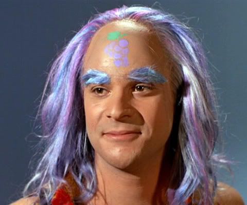 hippies makeup. Apparently the Trek make-up
