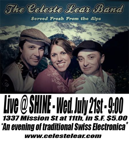 Celeste Lear Live at SHINE in S.F.