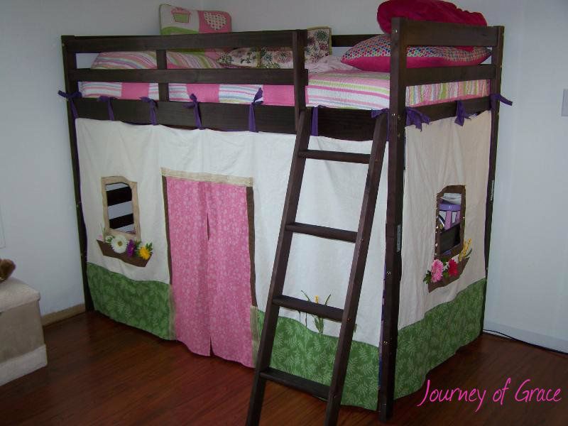 Journey of Grace: Loft Bed Canopy - Tutorial