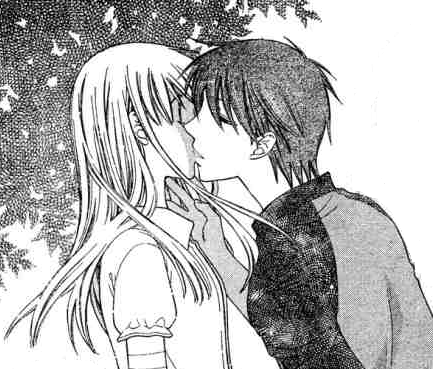 Tohru and Kyo kiss Pictures, Images and Photos
