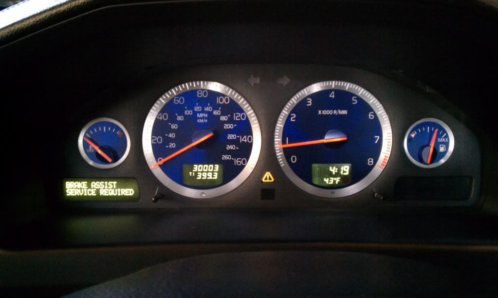 Brake Assist Service Required SwedeSpeed Volvo Performance Forum
