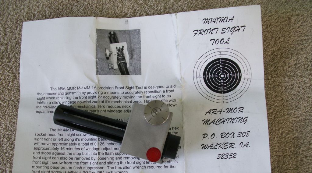 M14/M1A Front sight adjustment tool M14 Forum