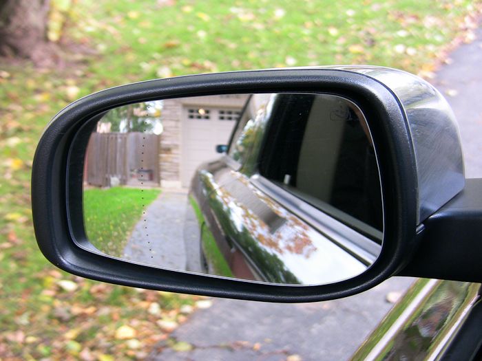 Left Passenger side Flat Wing mirror glass for Volvo v70 2003-2006 heated plate
