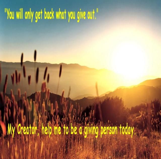 A giving person