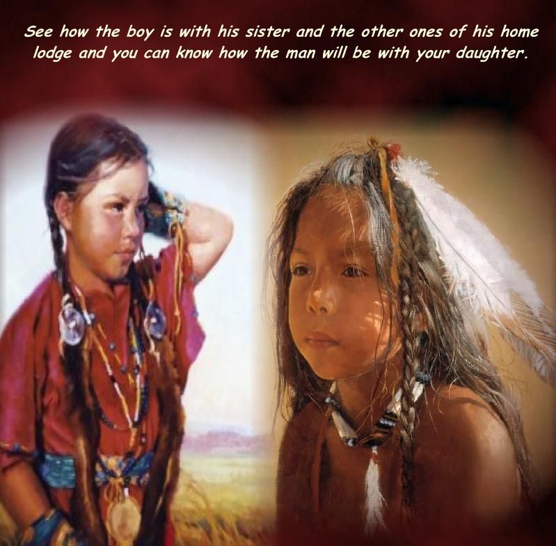 NATIVE AMERICAN BROTHER AND SISTER