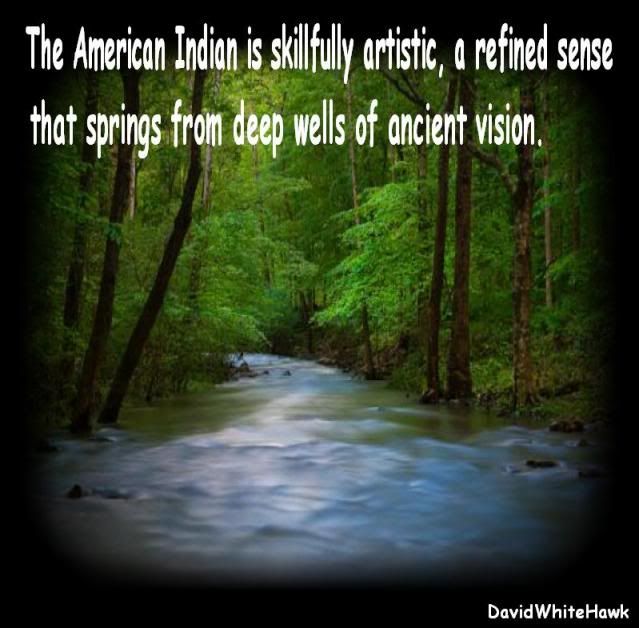The American Indian is skillfully artistic