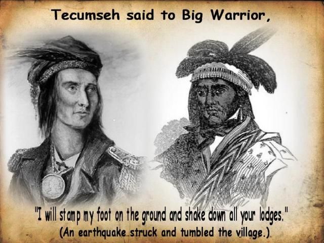 Tecumseh said to Big Warrior