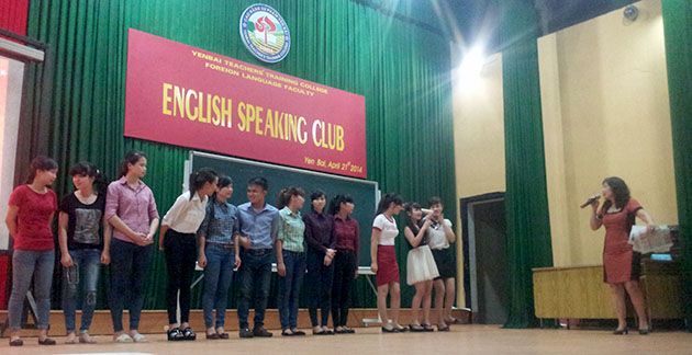 Ngoại khóa Câu lạc bộ tiếng Anh (English Speaking Club) tại Trường Cao đẳng Sư phạm Yên Bái