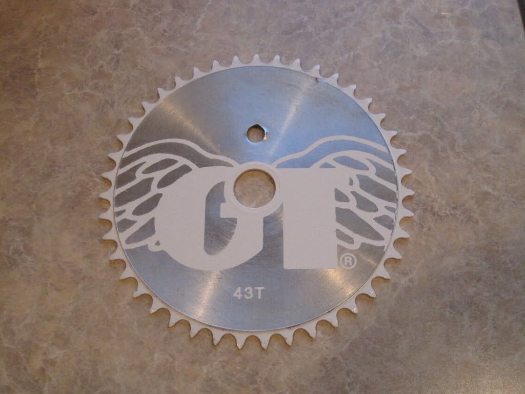 GT Wings Sprocket restoration stencil GT Performer Tour BMX Freestyle winged 