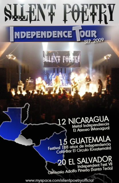 Silent Poetry,Independence.,Nicaragua,El Salvador,Guatemala,Metal,Power Metal,Concierto