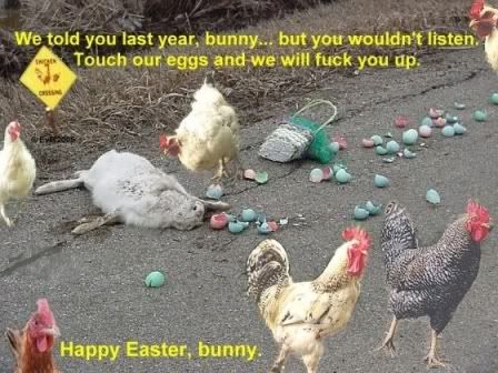 Chicken vs. Easter Bunny