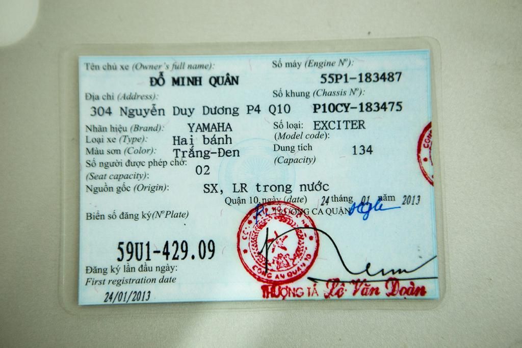 Cần bán 1 Exciter 2013 Trắng đen - Xe chính chủ bán - 31tr - 7