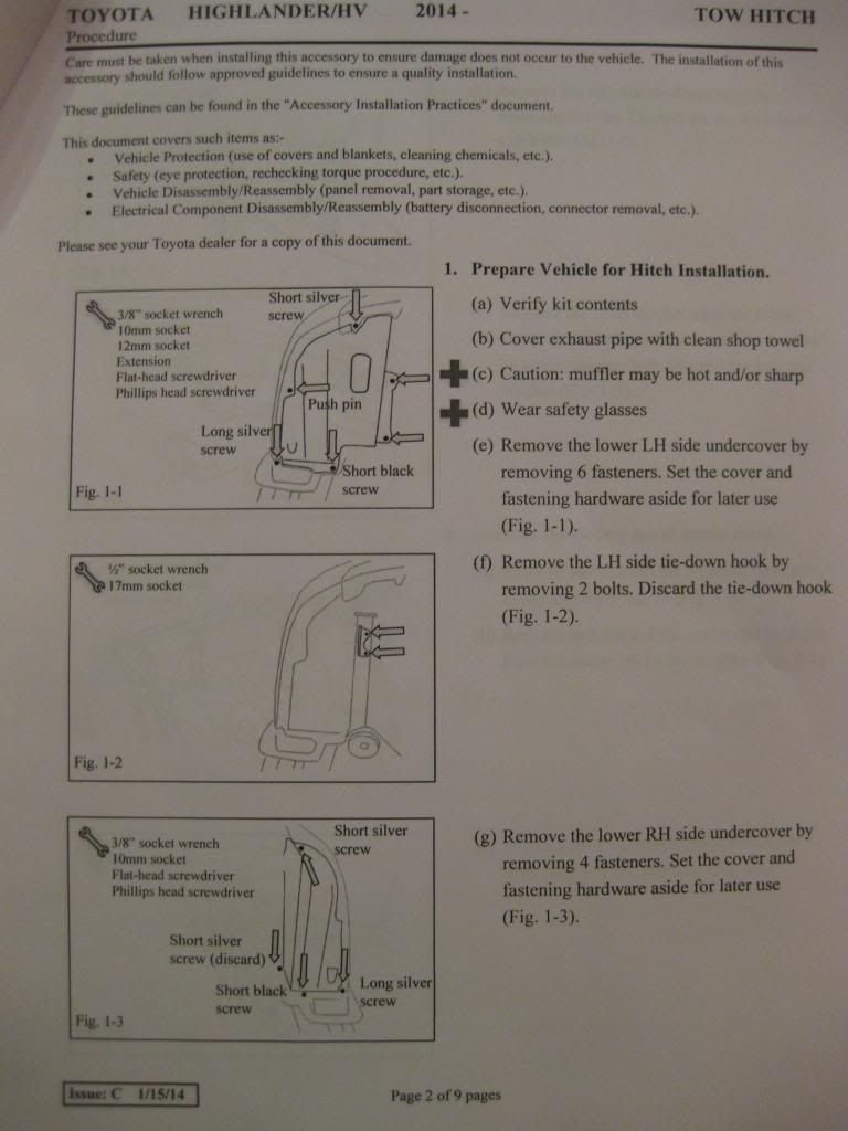 Toyota Highlander 2014 User Wiring Harness