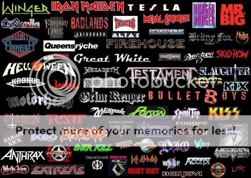 My '80s/'90s Metal Collage! Photo by ilovestarchild | Photobucket