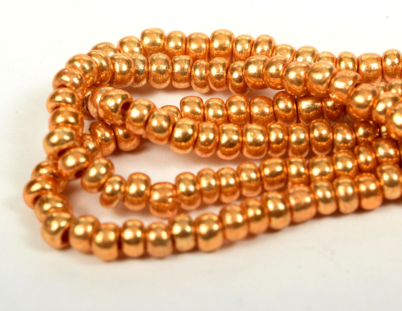 Czech Glass Seed Beads Size 6//0 /" MIX COPPER LINED EARTH TONE /" Strands