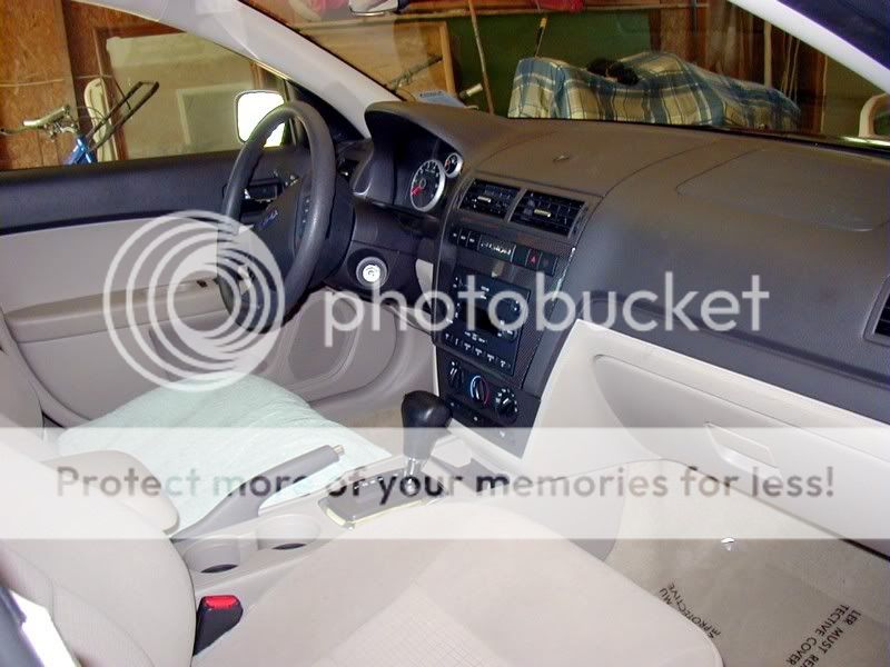 Ford medium light stone leather interior