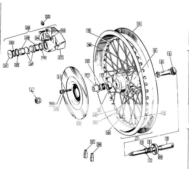 picture request 70ish Commando front wheel assembly Britbike forum
