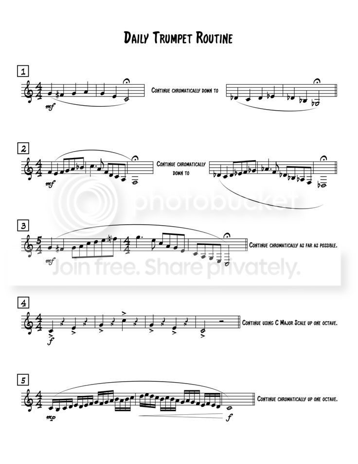 My Daily Routine View topic Trumpet Herald forum