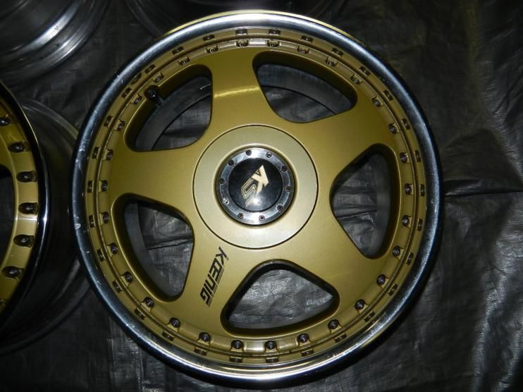 JDM 17 Koenig HP Rims Wheels 5x120.65 +28 17x7.5 Speed Star Co 