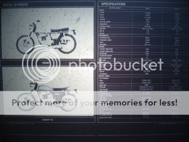 Used Microfiche Parts Catalog for 1975 1976 Honda 200.